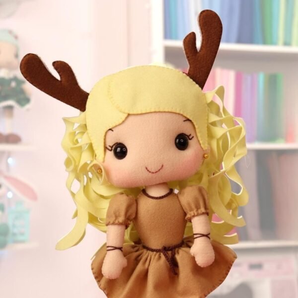 Reindeer Felt Doll Pattern