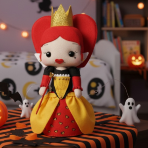 Red Queen Felt Pattern – Wonderland Royal Plush PDF Template