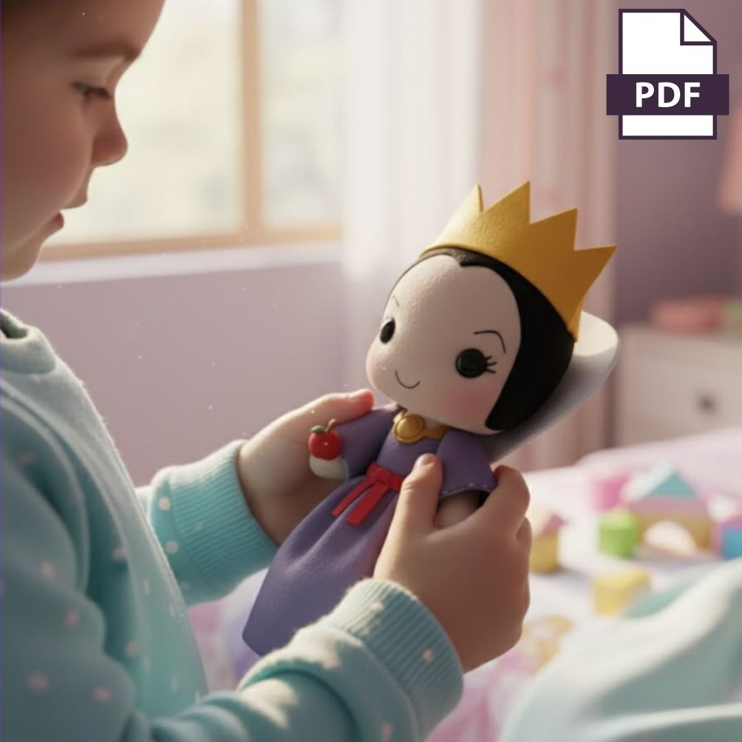 Princesses vs Villains – Felt Pattern Collection (6 PDF Templates) - Image 5