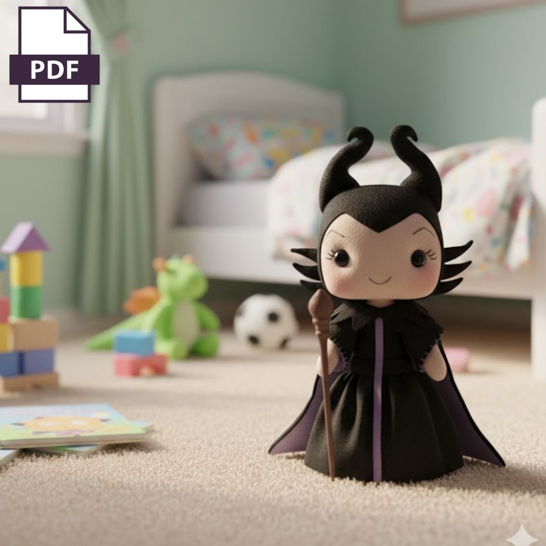 Princesses vs Villains – Felt Pattern Collection (6 PDF Templates) - Image 4