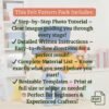 Mad Hatter Felt Pattern – Plush PDF Template for Sewing - Image 3