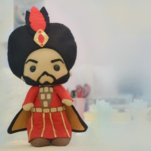 Jafar villain plush felt pattern PDF template