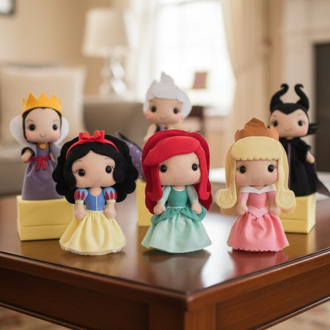 Princesses vs Villains – Felt Pattern Collection (6 PDF Templates) - Image 2