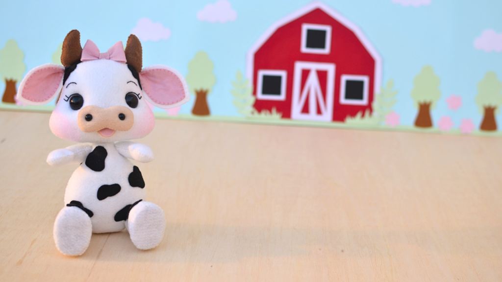 cow felt pattern